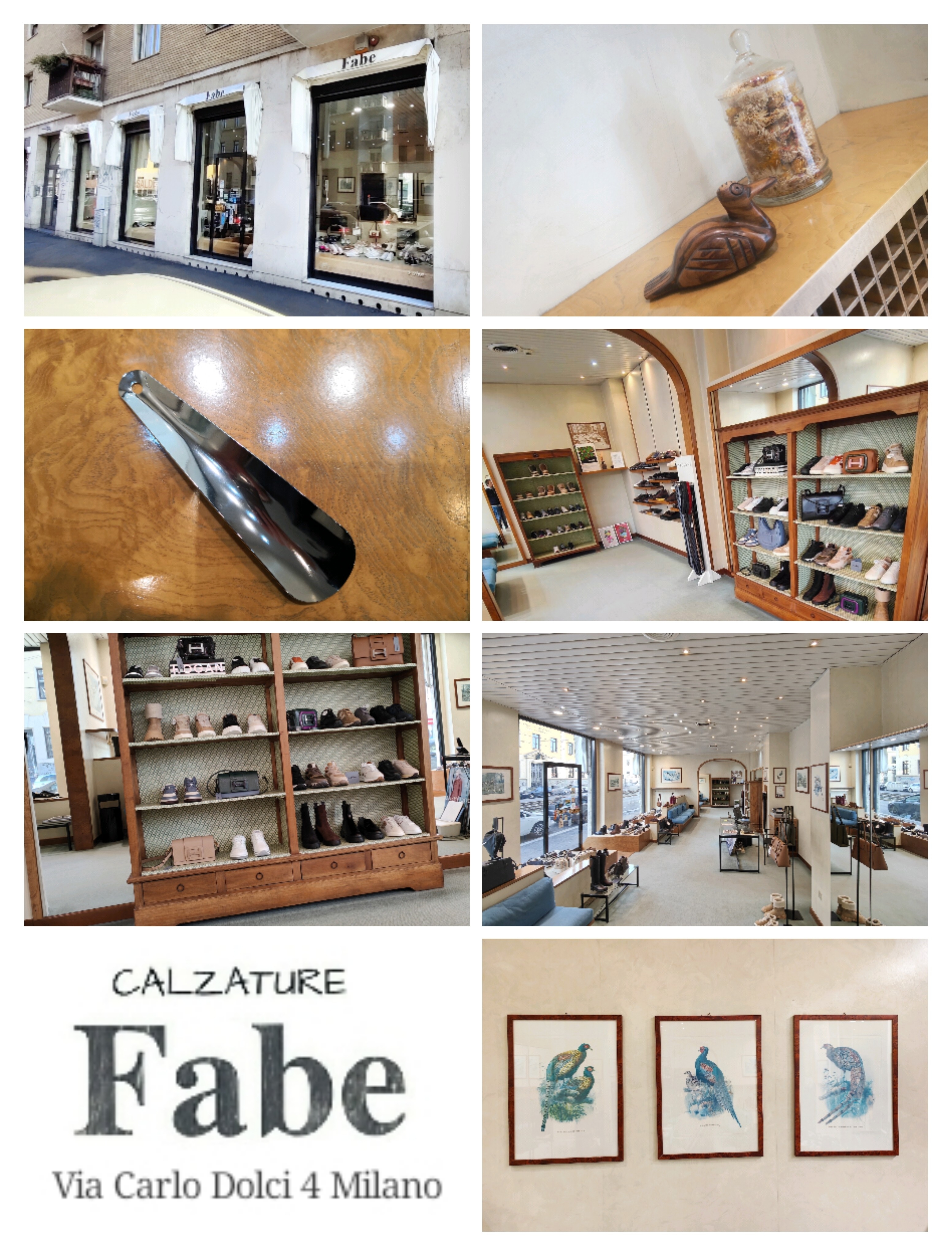 Visione interna del negozio - Calzature Fabe Milano Via Carlo Dolci 4 Milano